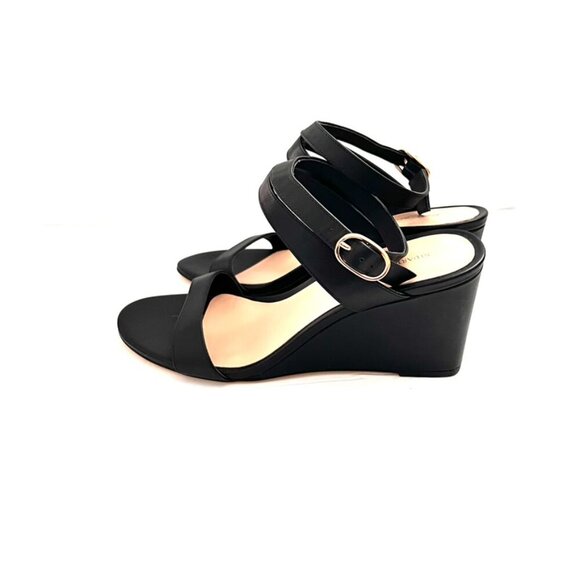 Stuart Weitzman Ava Ankle 75 wedge Sandal in Black Size 8.5 - Picture 8 of 10